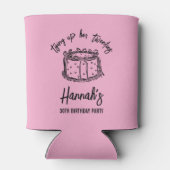 20代30歳の誕生日を迎えるブラックボウ 缶クーラー (裏面)