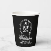 20代30歳の誕生日パーティーにRIP 紙コップ (裏面)
