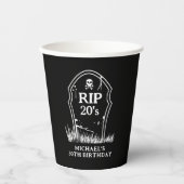 20代30歳の誕生日パーティーにRIP 紙コップ (正面)