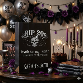 20代 RIP 我が青春に死を 30歳のバースデーパーティー ミディアムペーパーバッグ
