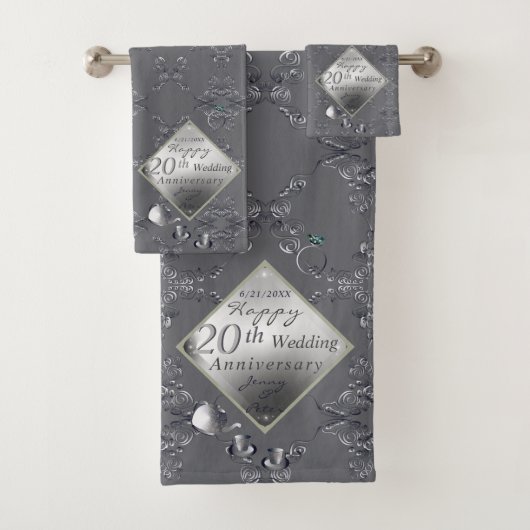 20位プラチナ・エメラルド記念バスタオルセット バスタオルセット (インサイチュ)