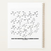 20個のアミノ酸を同定できるか?生化学 プランナー手帳 (裏面)