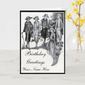 20個のファッション誕生日カード カード (黄色い花)