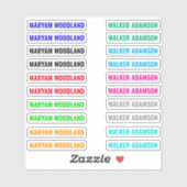 20個のラベルのセットカラフル、透明な名前ステッカー シール (シート)