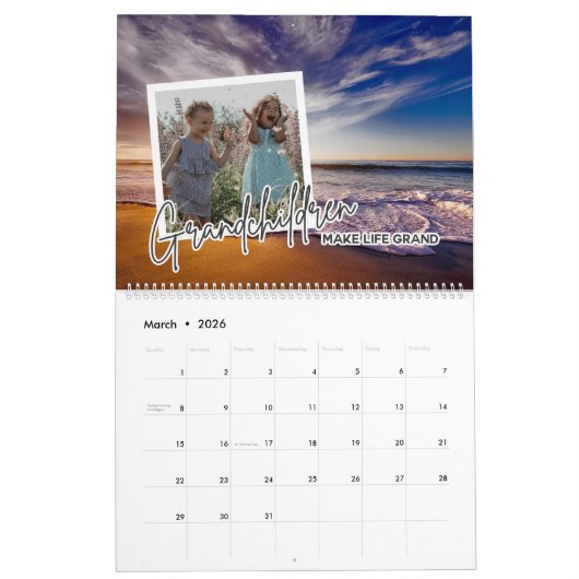 20写真「孫が人生を壮大にする」自然 カレンダー (3月 2026)