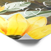 20台の木製素朴ひまわりフォトシーティング ポスター (角)