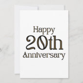 20周年おめでとうございますの招待状 招待状 (正面)