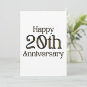 20周年おめでとうございますの招待状 招待状 (スタンド正面)