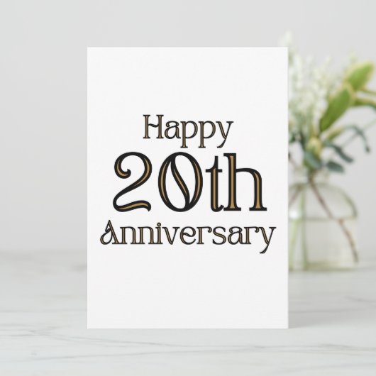 20周年おめでとうございますの招待状 招待状 (スタンド正面)