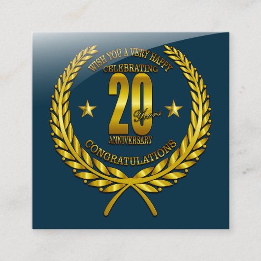 20周年おめでとうございます エンクロージャーカード (正面)