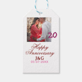 20周年おめでとうございます フォト追加 データ ギフトタグ