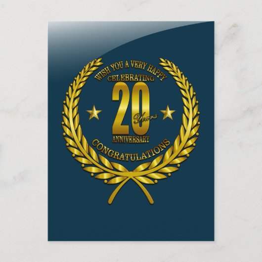 20周年おめでとうございます ポストカード (正面)