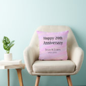 20周年おめでとうピンクパープルな名前のボール クッション (椅子)