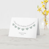 20周年おめでとう（ハートマーク） カード (黄色い花)