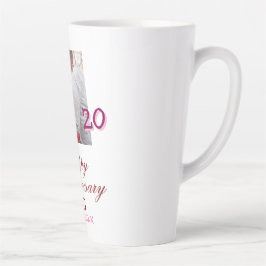 20周年おめでとう フォトフレーム 結婚記念日 カフェラテマグ