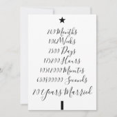 20周年のクリスマス結婚した20周年 シーズンカード (正面)