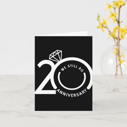 20周年のT結婚- カード (黄色い花)