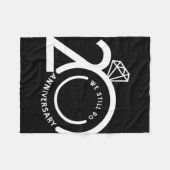 20周年のT結婚- フリースブランケット (正面(横))