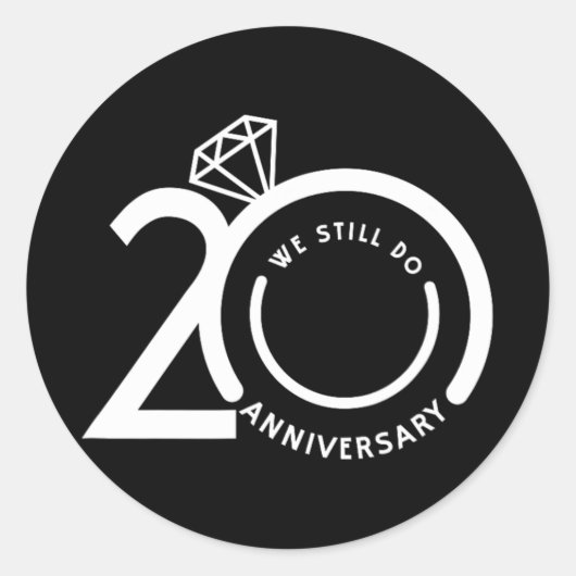 20周年のT結婚- ラウンドシール (正面)