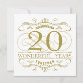 20周年を祝う カード (正面)