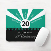 20周年を迎えるパーソナライズされたビジネス従業員記念日 マウスパッド (マウス)
