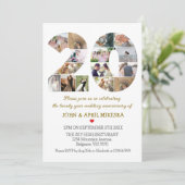 20周年オリジナル写真ウェディングアニバーサリーカード 招待状 (スタンド正面)