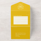 20周年ゴールデンダイヤモンド婚約記念日・結婚記念日 RSVP フォト オールインワン招待状 (外側)