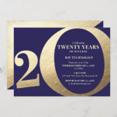 20周年ビジネス記念日 招待状 (正面/裏面)