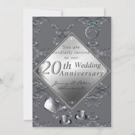 20周年プラチナエメラルド記念日 招待状