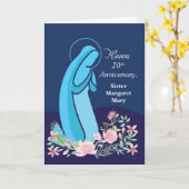 20周年修道女への宗教生活 カード (黄色い花)