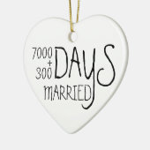 20周年妻結婚した夫 セラミックオーナメント (左)