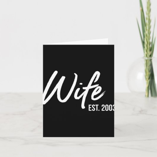 20周年妻結婚Est 2003 Tシャツ.png カード (正面)