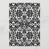 20周年招待状 - ブラック ホワイト ゴールド 招待状 (裏面)