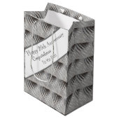 20周年結婚プラチナ ミディアムペーパーバッグ (正面アングル)