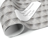 20周年結婚プラチナ ラッピングペーパー (ロールコーナー)