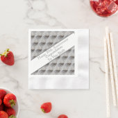 20周年結婚プラチナ 縁ありカクテルナプキン (インサイチュ)