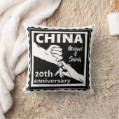 20周年結婚中国伝統的 クッション (ブランケット)