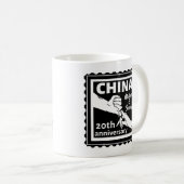 20周年結婚中国伝統的 コーヒーマグカップ (正面右)