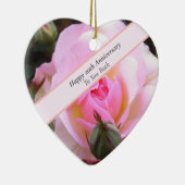 20周年結婚完全英語バラ セラミックオーナメント (右)