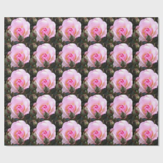 20周年結婚完全英語バラ ラッピングペーパー (フラット)