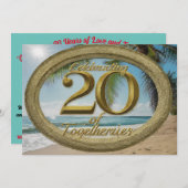 20周年結婚招待状 招待状 (正面/裏面)