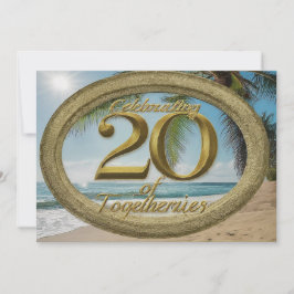 20周年結婚招待状 招待状