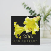 20周年結婚記念日の招待状 招待状 (スタンド正面)