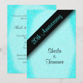 20周年結婚記念日の招待状 招待状 (正面/裏面)