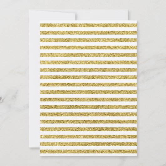 20周年結婚記念日パーティー - ゴールド ホワイト 招待状 (裏面)