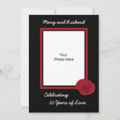 20周年結婚記念日招待状の写真 招待状 (正面)