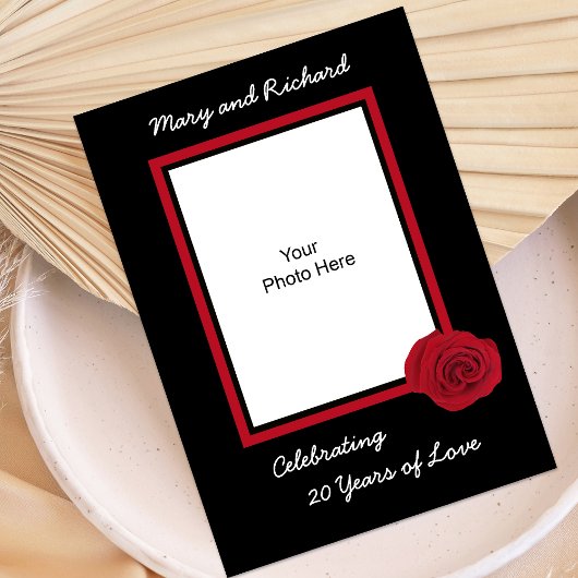 20周年結婚記念日招待状写真 招待状