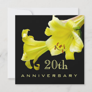 20周年結婚記念日招待状 招待状