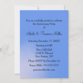 20周年結婚記念日招待状 招待状 (裏面)