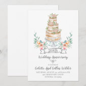 20周年結婚記念日招待状 招待状 (正面/裏面)